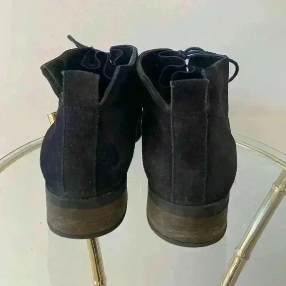 PAUL GREEN Navy Suede Lace Up  Boots - Picture 2 of 11